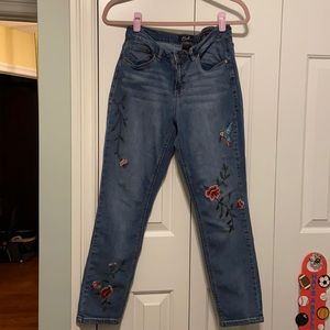 Embroidered jeans